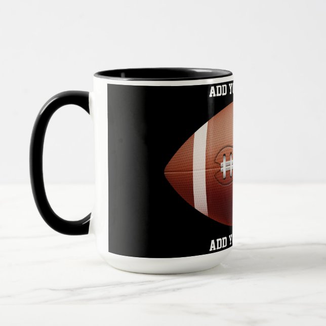 Mug Ajouter du texte sur l'oreiller de football (Gauche)