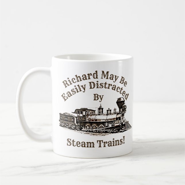 Mug Ajouter Le Texte Du Nom - Facilement Distrait Par  (Gauche)