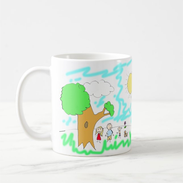 Mug Ajouter l'oeuvre de votre enfant à cette oeuvre (Gauche)