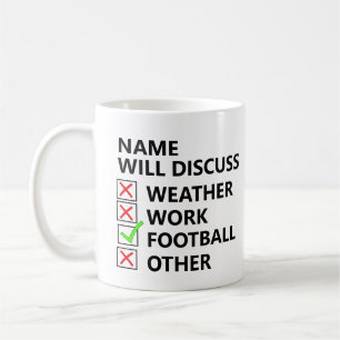 Mug Ajouter Nom Discutera - Football ou tout Sport etc