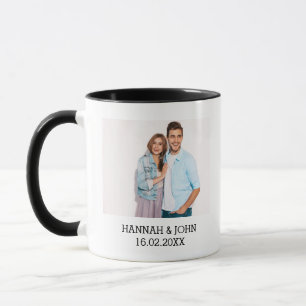Mug Ajouter un café personnalisé unique photo/texte Cu