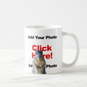 Mug Ajouter un écureuil personnalisé Photobomb Ajouter