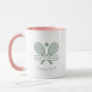 Mug Ajouter un nom de club de country Tennis Rackets M