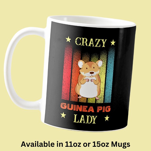 Mug Ajouter un nom Modifier le texte Crazy Guinea Pig  (Créateur téléchargé)