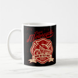 Mug Ajouter un nom ou un texte personnalisé Motorcycle