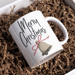 Mug Ajouter un texte Joyeux Noël Jolie cloche de Noël