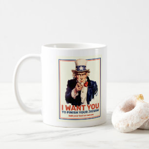 Mug Ajouter un texte personnalisé, l'affiche Oncle Sa