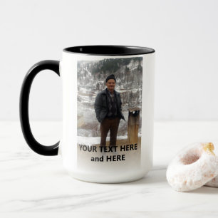 Mug Ajouter une photo et un texte meilleur père jamais
