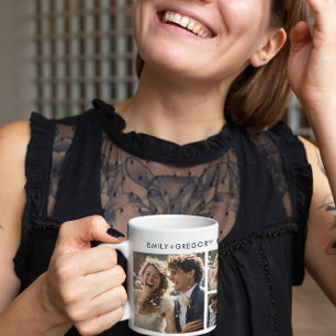 Mug Ajouter vos photos Mariage personnalisable Texte