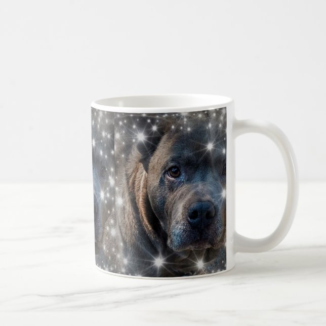 Mug Ajouter votre animal de compagnie photo / Pitbull  (Droite)