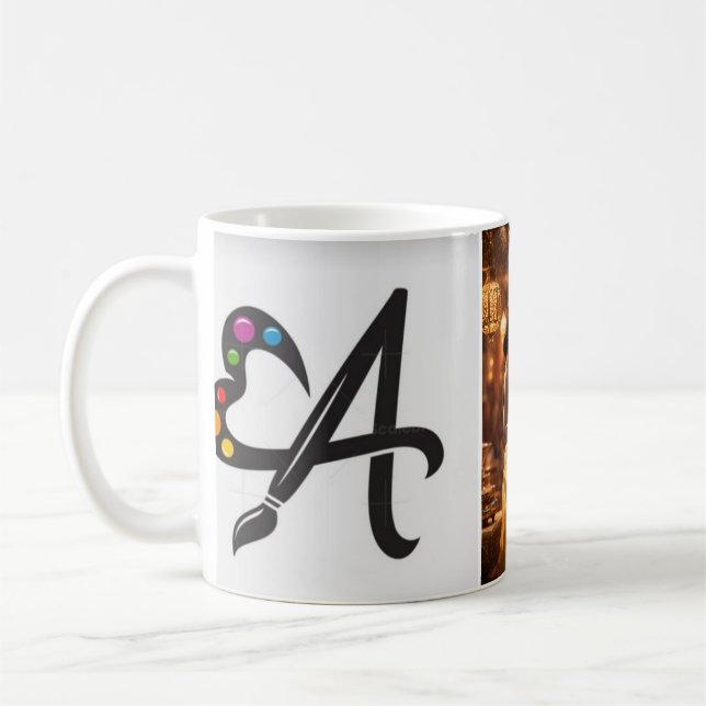 MUG AJOUTER VOTRE IMAGE DE COUPLE ET NOM ULTÉRIEUREMEN (Gauche)