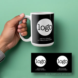 Mug Ajouter Votre Logo Entreprise Moderne Minimaliste