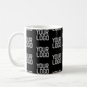 Mug Ajouter votre logo Répéter Motif Modèle modifiable