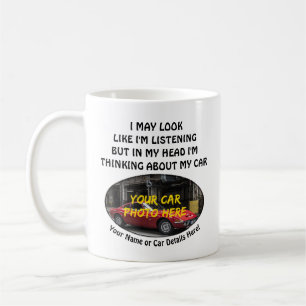 Mug Ajouter votre nom de photo voiture, texte, je rega