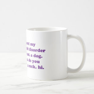 Mug AJOUTEZ la citation drôle de TDAH - pourpre
