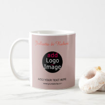 Ajoutez votre logo Mariage Dusty Rose Hue Art