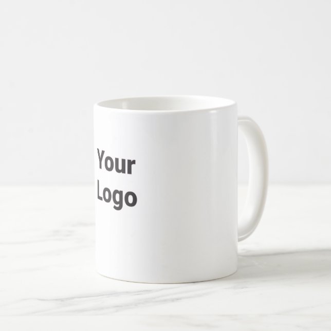 Mug Ajoutez votre nom de logo ici Bleu rouge rayures d (Devant droit)