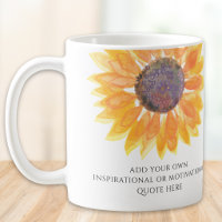 Ajoutez Votre Propre Citation Inspirante Tournesol
