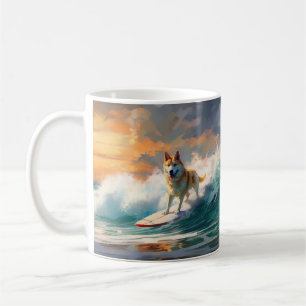 Mug Akita Beach Surf Peinture