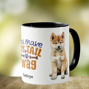 Mug Akita Chien Chien Chien Vous Faites Mon Wag De Que