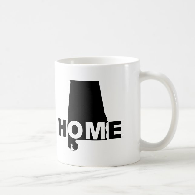 Mug Alabama Maison Loin de l'État ou Mug de Voyage (Droite)