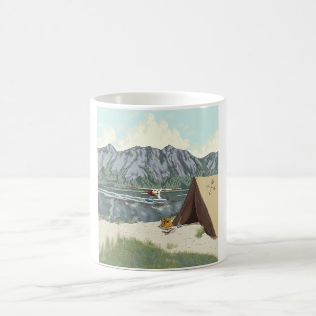 Mug Alaska Bush Avion Et Pêche Voyage (Centre)