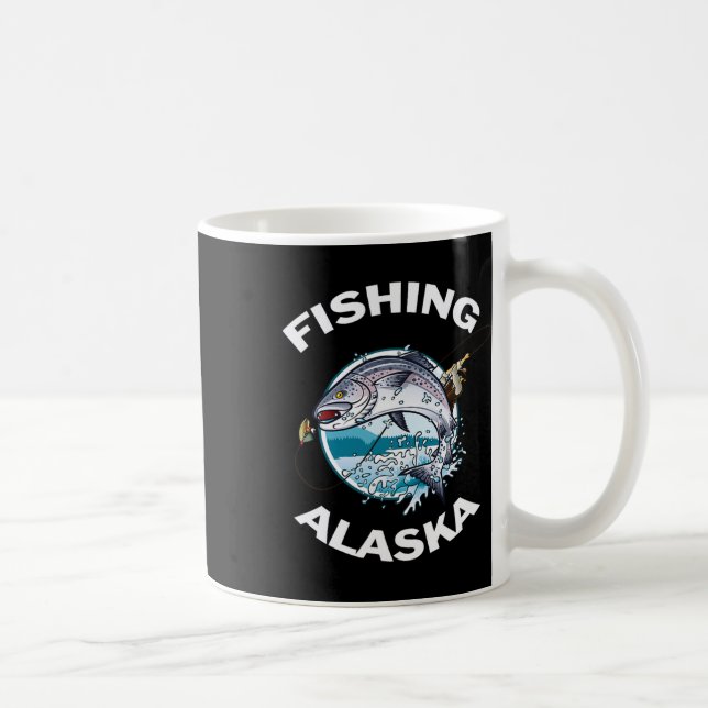 Mug Alaskan Fish Alaska's Wild Saumon Souvenir Pêche (Droite)