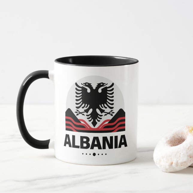 Mug Albanie Union européenne (Avec donut)