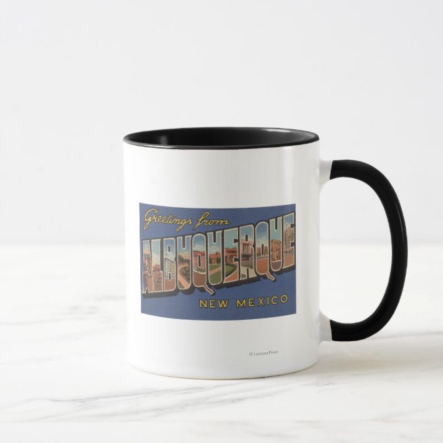 Mug Albuquerque, Nouveau-Mexique - Scènes de grandes l (Droite)