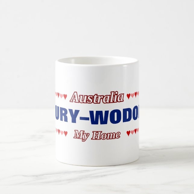 Mug ALBURY-WODONGA - Mon foyer - Australie;Coeurs (Centre)