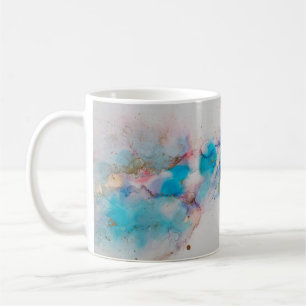 Mug Alcool Enk Art. Peinture Abstraite. Alcool Ink ba