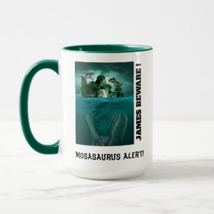 Mug Alerte Mosasaure ! Attaque de dinosaure