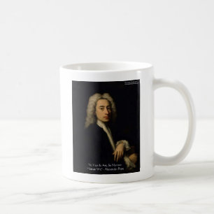 Mug Alexander Pope "Art vs Wit" Citation de sagesse Ca