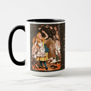 Mug Alice et les cartes de jeu