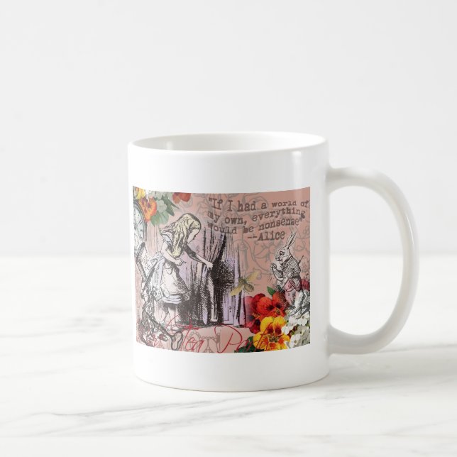 Mug Alice rideau absurde merveilleuse (Droite)