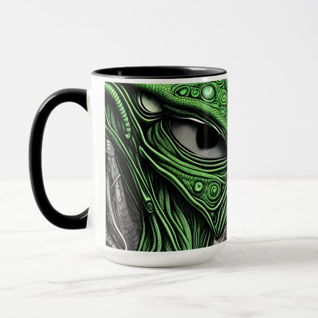 Mug Alien Abstrait déplaisant (Gauche)