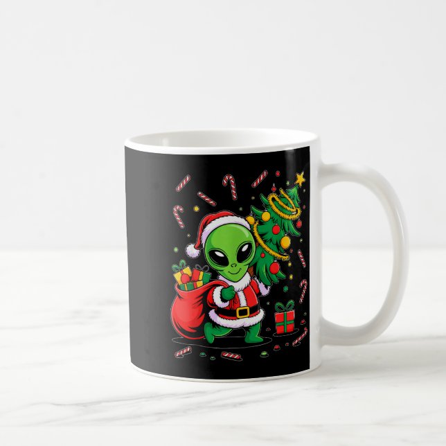 Mug Alien Christmas Tree Lights Xmas Funny Alien  (Droite)
