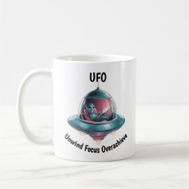 Mug Alien drôle en OVNI