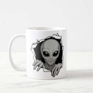 Mug Alien franchissant le mur