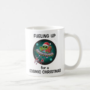 Mug Alien Père Noël dans UFO