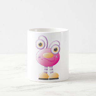 Mug Alien Rose mignon Avec Grands Yeux