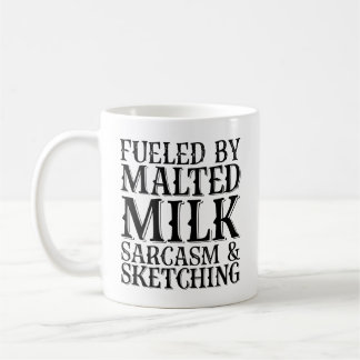 Mug Alimenté par le sarcasme du lait malté et le croqu
