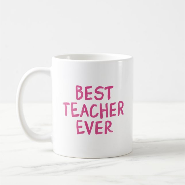 Mug Alimentez votre journée d'enseignant avec une coup (Gauche)