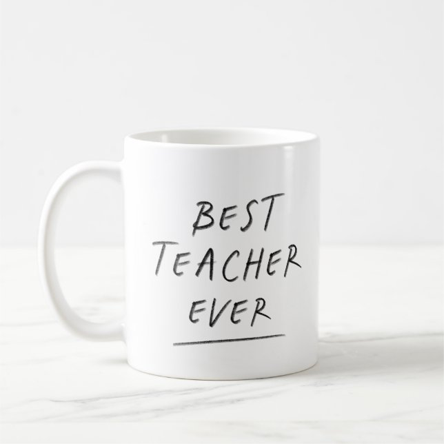Mug Alimentez votre journée d'enseignant avec une coup (Gauche)