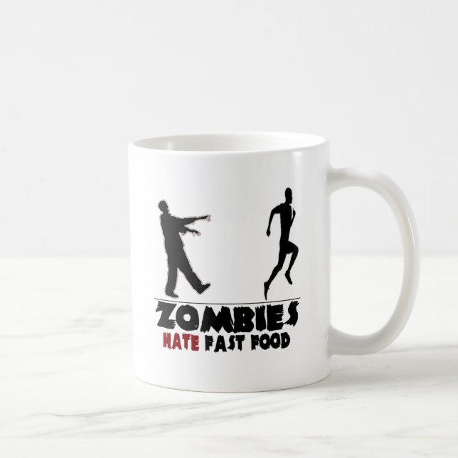 Mug Aliments de préparation rapide de zombis drôles (Droite)