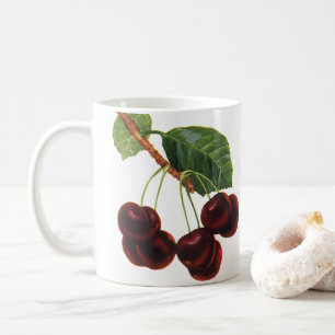 Mug Aliments vintages de fruits, Cerises mûres d'un ar