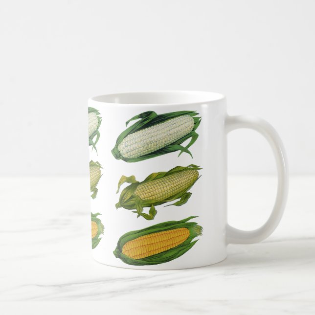 Mug Aliments vintages Légumes sains, Maïs frais sur le (Droite)