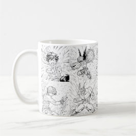 Mug All Heros in Action Mood
