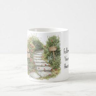 Mug Allée de pierre florale de roses