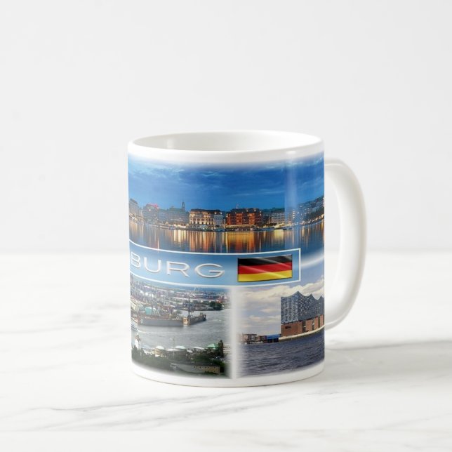 Mug Allemagne -. Hambourg - (Devant droit)